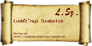 Ludányi Szabolcs névjegykártya