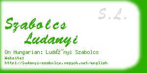 szabolcs ludanyi business card